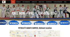 Desktop Screenshot of petrilloskaratecampus.com