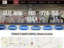 Tablet Screenshot of petrilloskaratecampus.com